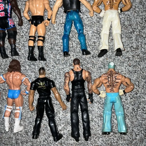 Lot Of 12 WWE/WWF Mattel & JAKKS Pacific Inc. Wrestling Action Figures. - Picture 10 of 10